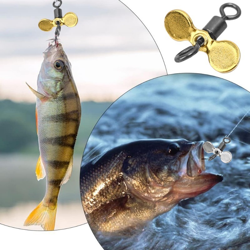 Hélice giratoria de fundición con enchufe, Spinnerbait Topwater, cuchillas de señuelo de pesca de acero inoxidable, Spinnerbait personalizado, 10/20 piezas