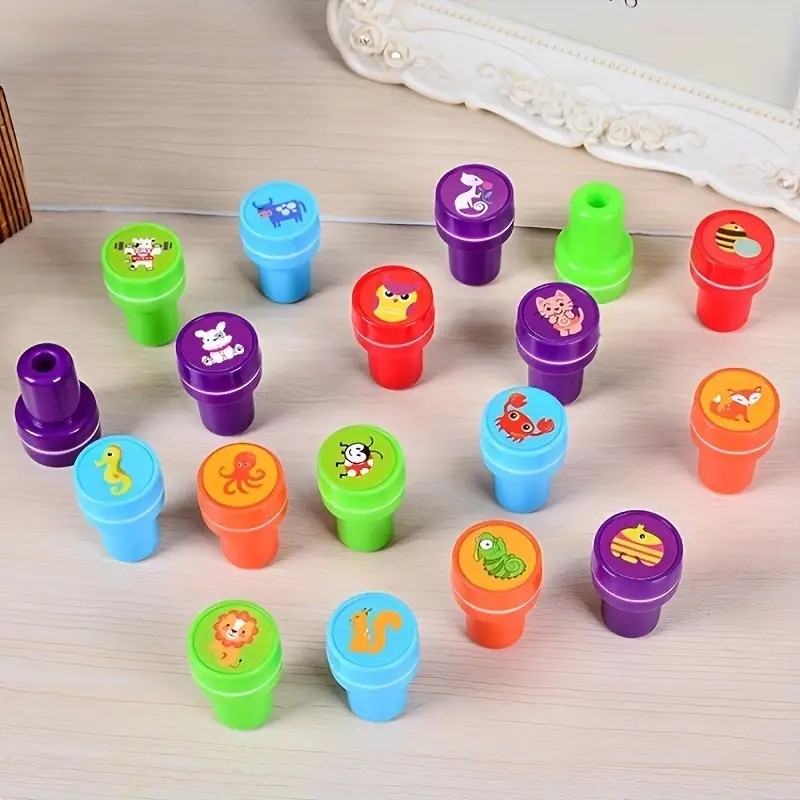 26-teilige schöne Tierstempel – ideal für Bildungsgeräte, Feiern und handgefertigte Projekte – aus Kunststoff