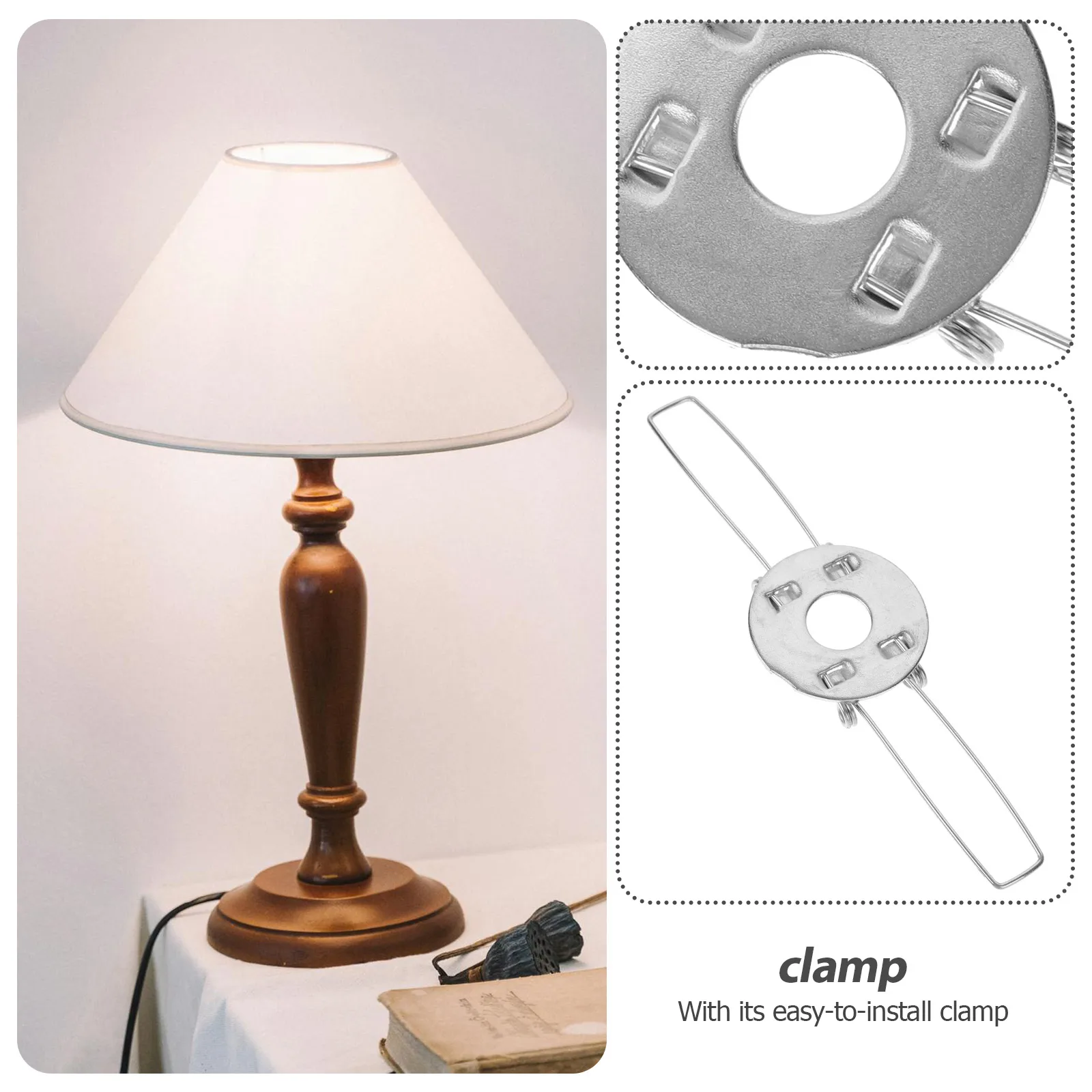 10 Stuks Lamp Houder Veerclip Vorm Gespen Beugel Adapter Lampenkap Klemmen Gegalvaniseerd Ijzer Diy Voor