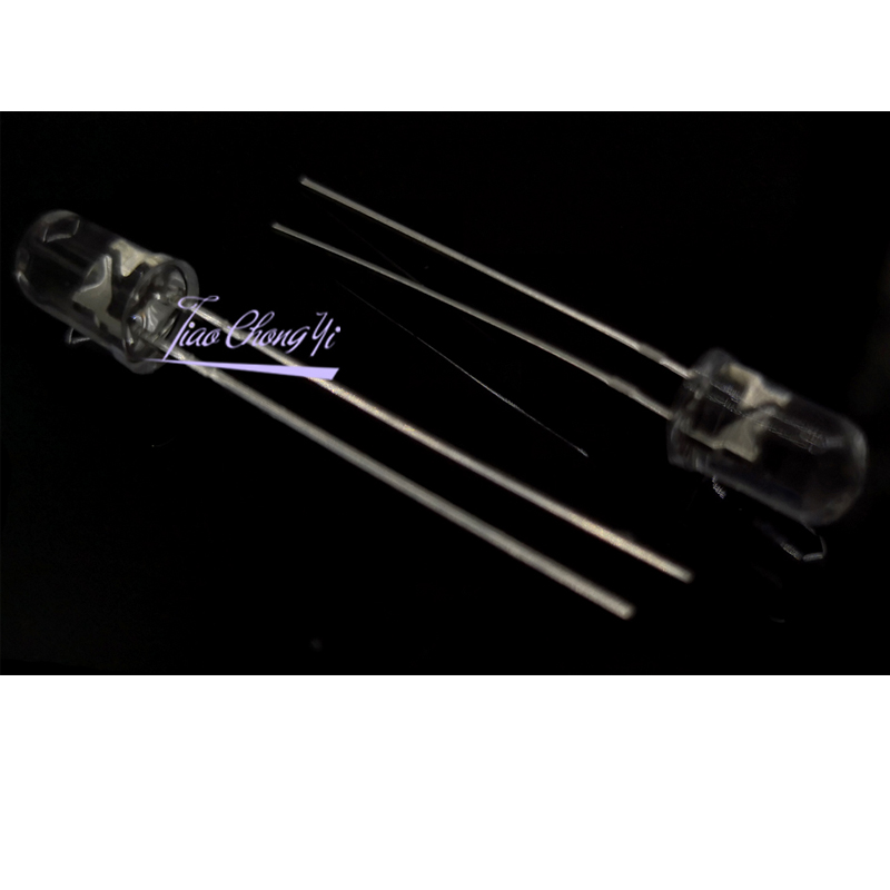 100PCS UV LED Diode DIP 3mm 5mm Diodes Clear UV 395nm LED Ultraviolet Ultra Violet LED Kit