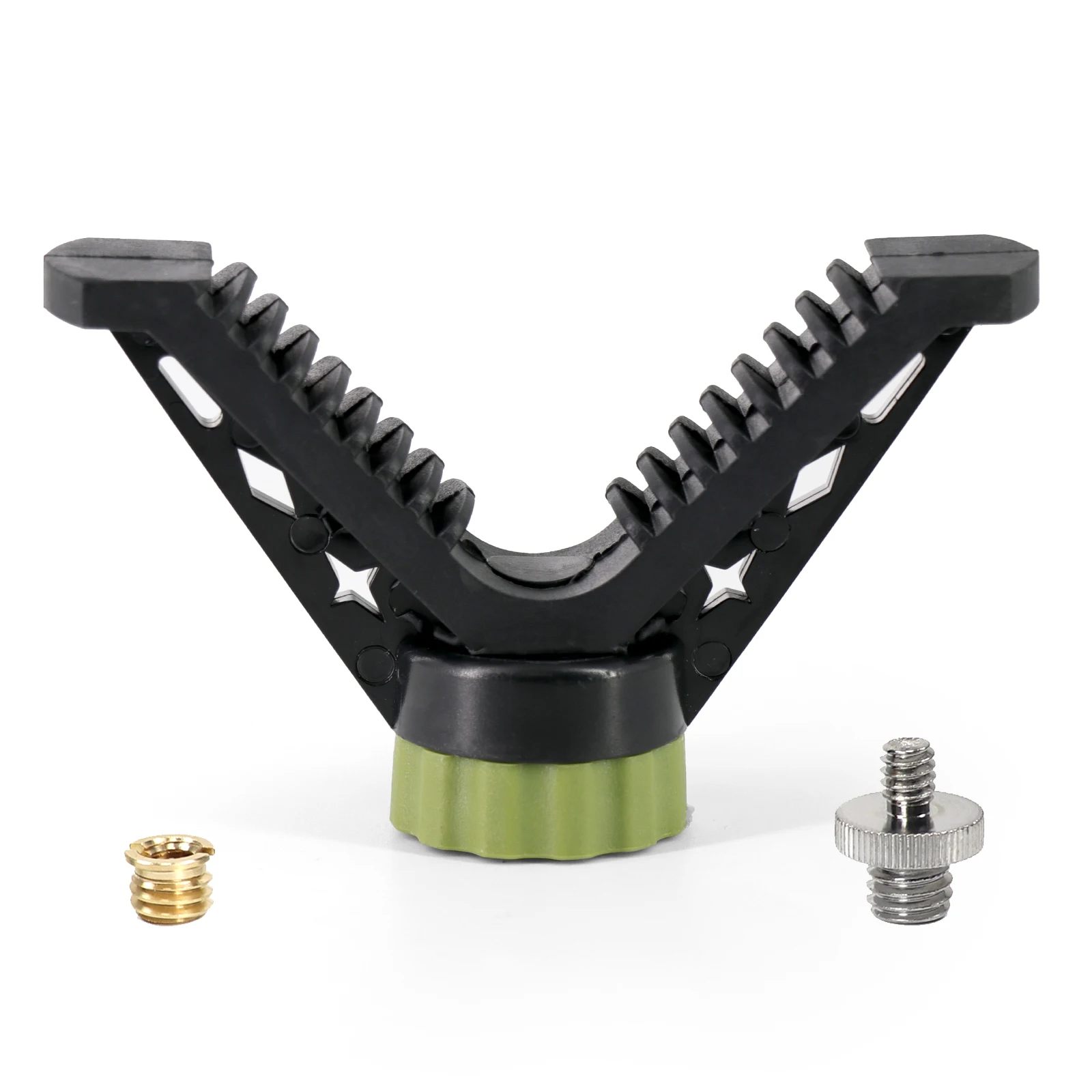 Accesorios de caza, soporte táctico para Rifle de yugo en V, soporte de disparo para cámara portátil, cabezal de trípode profesional para exteriores