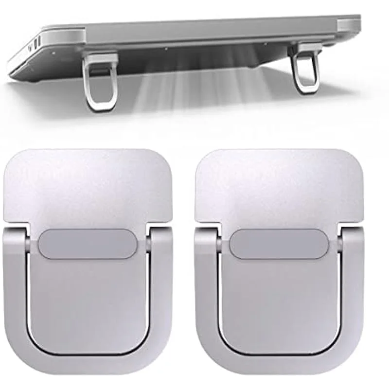 Self-Adhesive Mini Laptop Stand Invisible Computer Keyboard Stand for Desk Ergonomic Lightweight Zinc Alloy Mount Kickstand