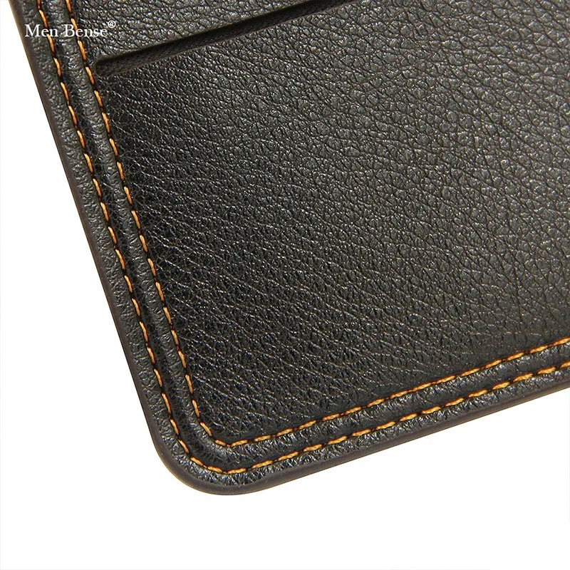 Mannen Korte Bifold Kunstleer Masculina Billetera Credit ID-kaarthouder Portemonnee Billfold Portemonnee Clutch Solid Hombre Business Slim