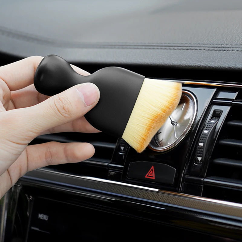 SEAMETAL แปรงทําความสะอาดภายในรถยนต์ Ultra-Soft Scratch ฟรี Duster Sweeping Brush Air Vent รถรายละเอียด Gap เครื่องมือกําจัดฝุ่น