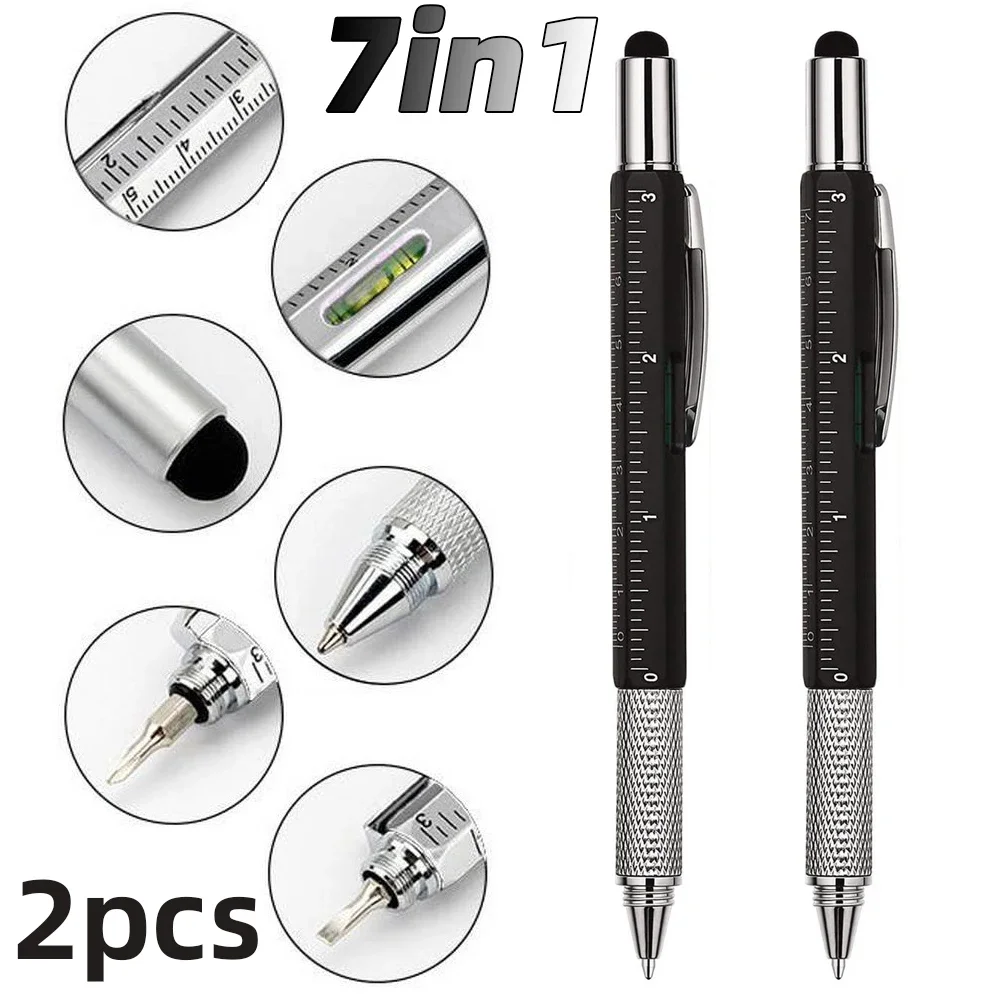 2 pçs caneta tablet para ipad xiaomi samsung apple lápis, 6 em 1 caneta stylus para telefone tablet, caneta de toque para tela android ios