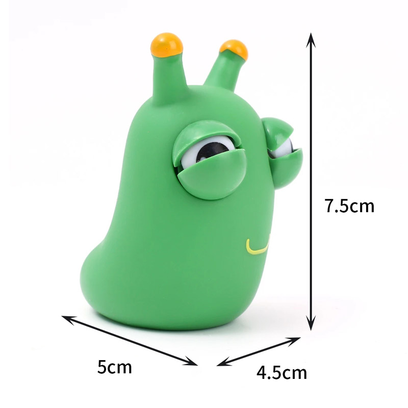 Green Worm Eye Popping Squeeze Fidget Toys For Autism And ADHD Weird Stuff Funny Gadget Novelty Juguetes Antiestrés Ansiedad