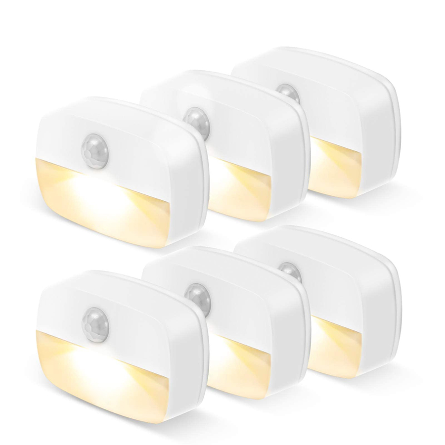 Luce con sensore di movimento Luce notturna a LED per interni Stick su luce notturna Luci a batteria per corridoio Scala Bagno Armadio Camera da letto