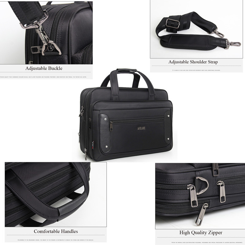 Große Kapazität herren Business Handtaschen Männer Laptop Taschen 16 "17.3" Notebook Computer Tote Taschen Männlichen Crossbody Reise schulter Tasche