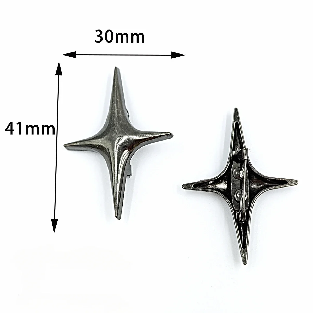 Universal ตกแต่งทองแดง Four Pointed Star เข็มกลัดเคลือบส่วนบุคคลกระเป๋าเสื้อผ้าหมวก Badge โลหะผู้ชาย Pin ของขวัญขายส่ง