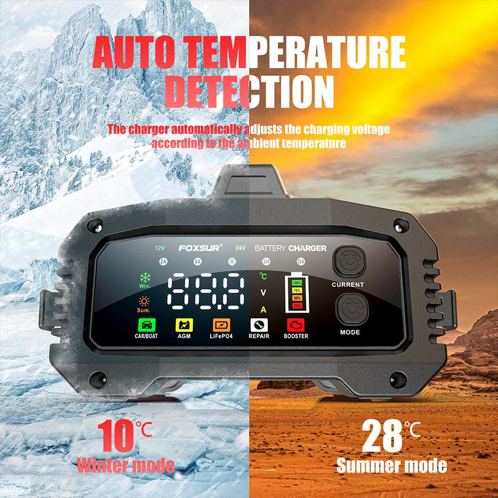 15A/24V 25A/12V Automotive Batterie Ladegeräte 350W High Power Smart Booster Puls Reparatur große Digital Display Speicher Zelle Ladegerät