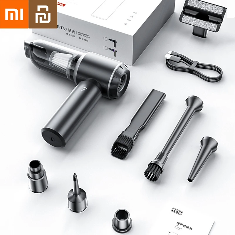 Xiaomi Youpin Car Vacuum Cleaner Strong Suction Cordless Wireless Cleaner Portable HandHeld Vacuum Cleaner Cleaning Machine New