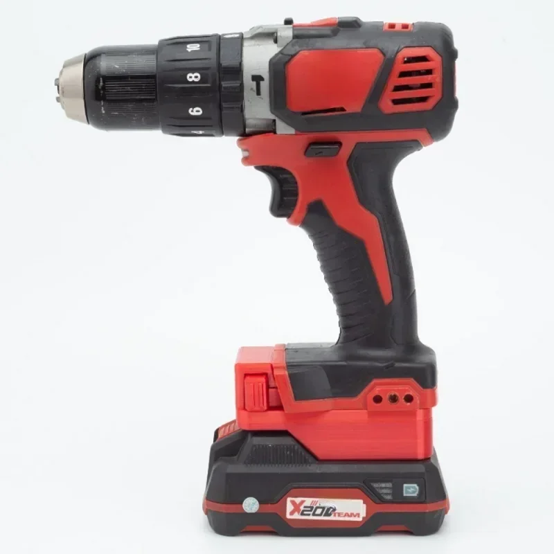 Adaptador de conversión de batería para Lidl Parkside X20V Team Li-ion a herramientas inalámbricas Milwaukee de 18 V (no incluye herramientas ni batería)