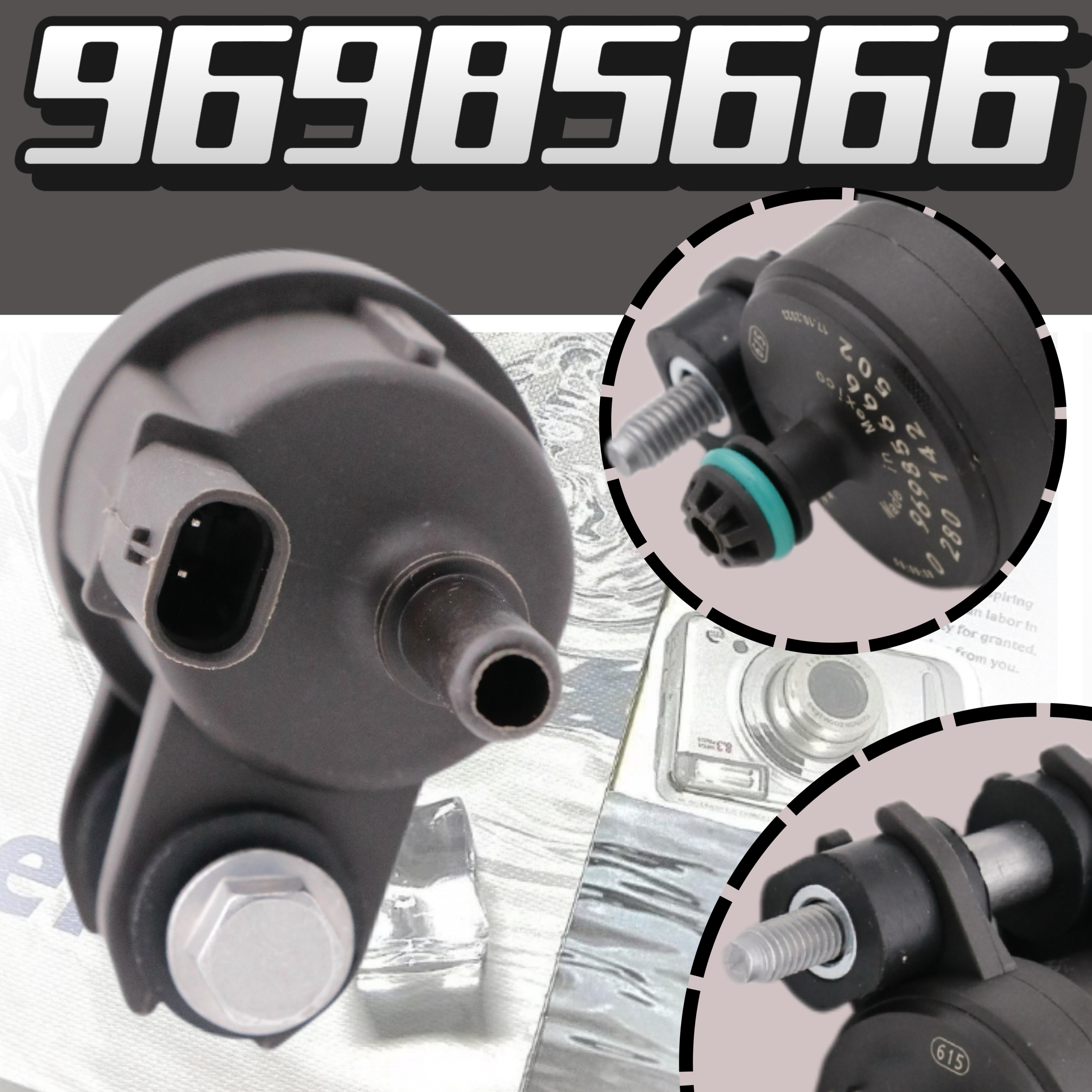 96985666 Motor Damp Bus Purge Regelklep Solenoid Voor 2013-2015 Chevrolet Spark 96985666 0280142502