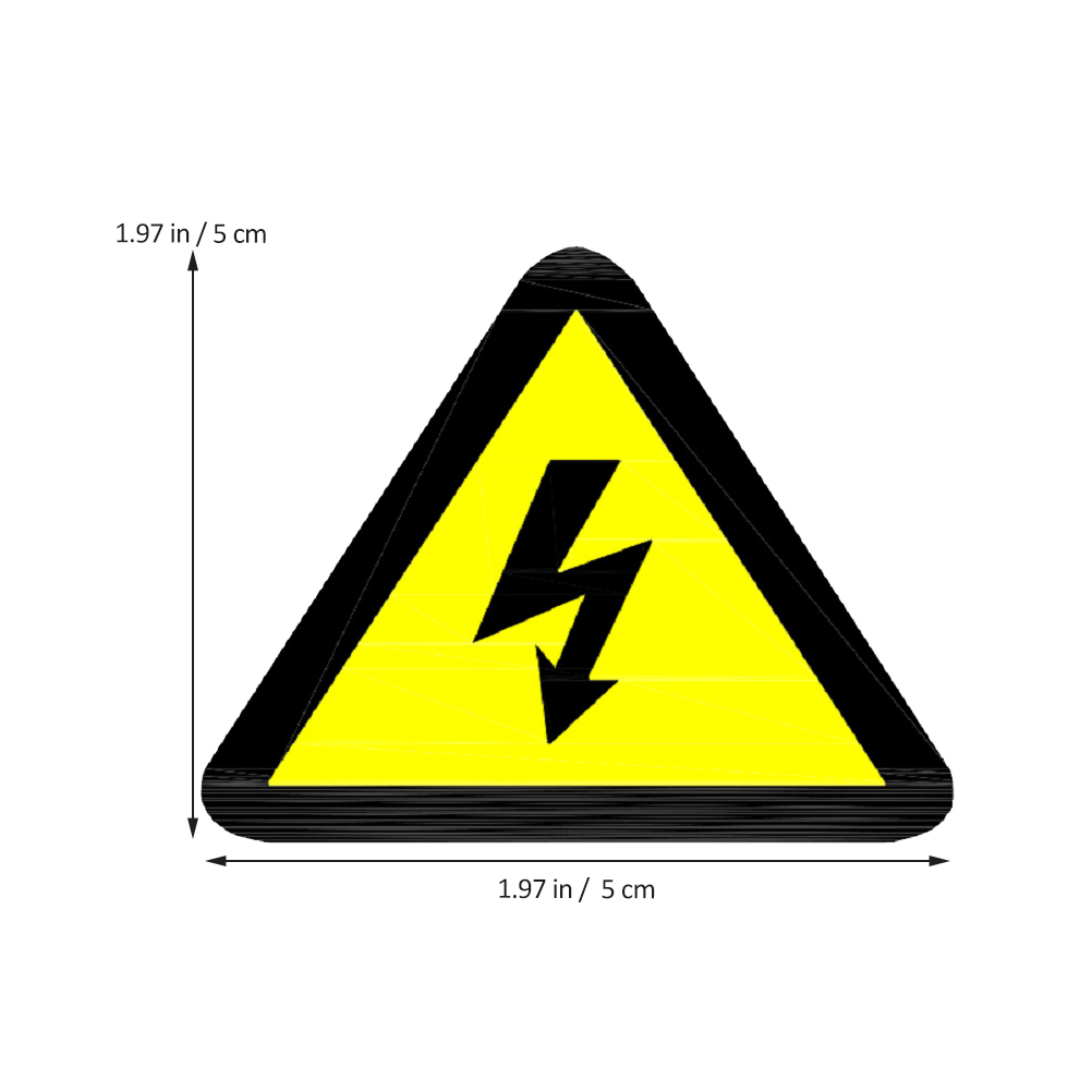 25 etichette adesive con logo, cartellini per pericolo con elettricità, etichette per pannelli di recinzione di avvertenza ad alta tensione, avvertimento elettrico