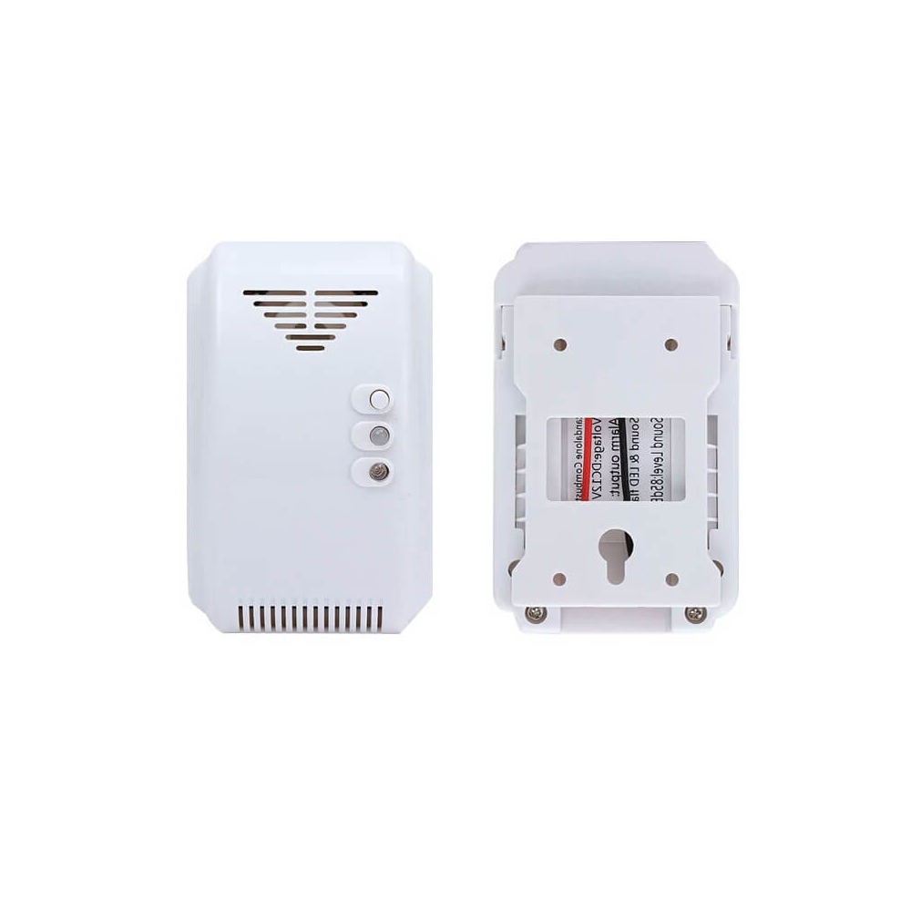 Fuente de alimentación DC 12V-24V, Detector de Gas Combustible de red que funciona con Detector de Gas de apagado