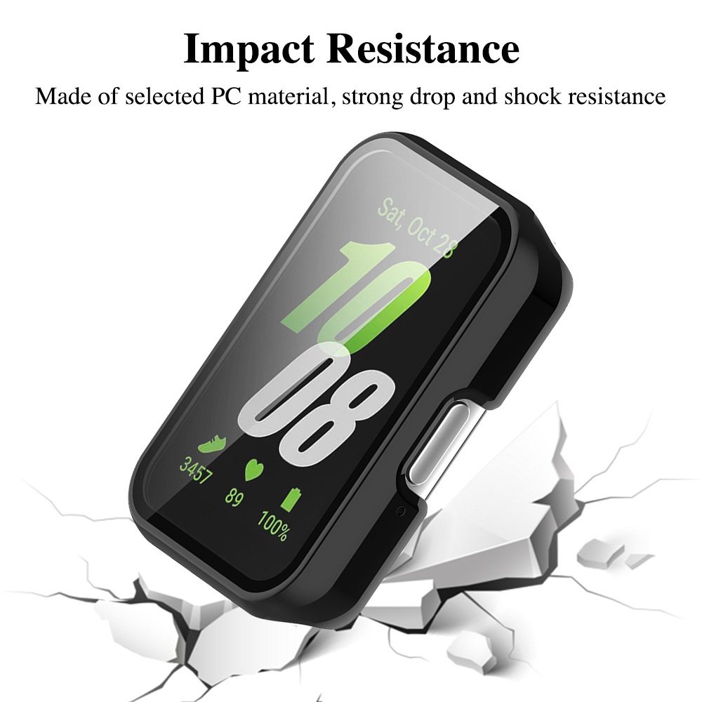 強化ガラススクリーンプロテクター,ハードPCバンパー,Samsung Galaxy Fit3用ケース,アクセサリー