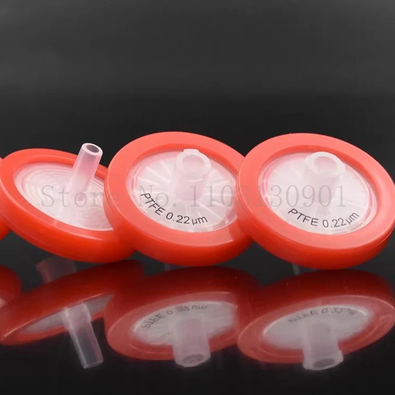 25pcs Lab 13mm/25mm PTFE Luer Millipore Syringe Filter Hydrophilic Needle Filter with 0.22/0.45/1.2um Membrane