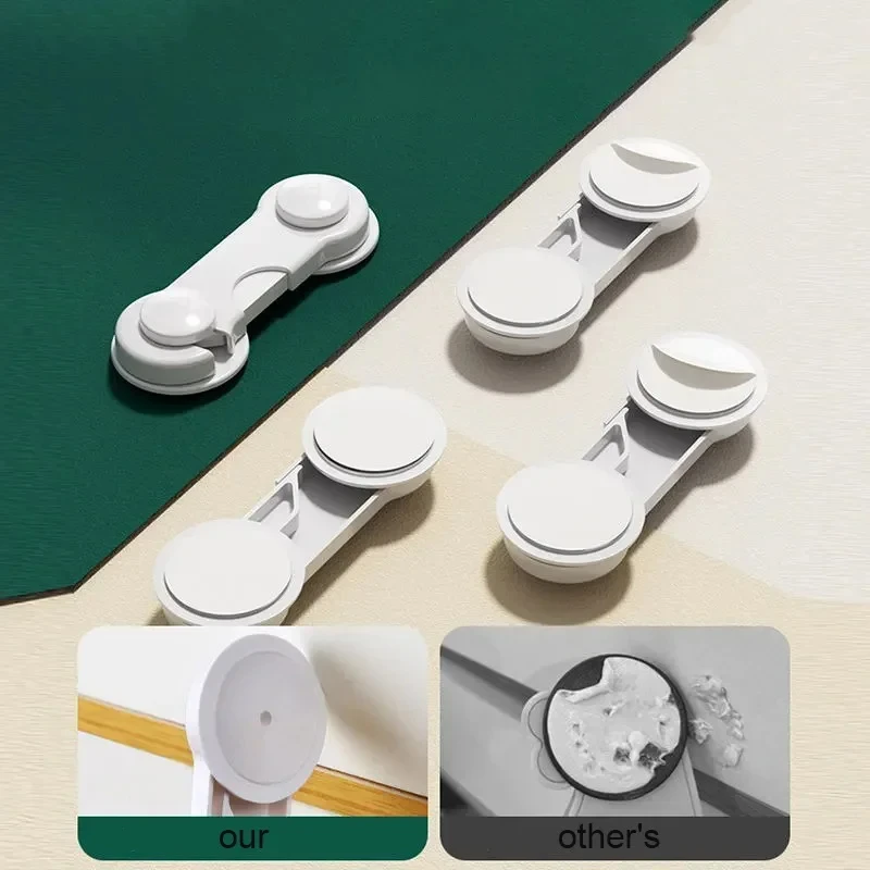 4/6 ピース/ロットチャイルドロック保護子供ベビー引き出し抗オープニングキャビネットドア冷蔵庫抗ピンチ安全ロックバックル