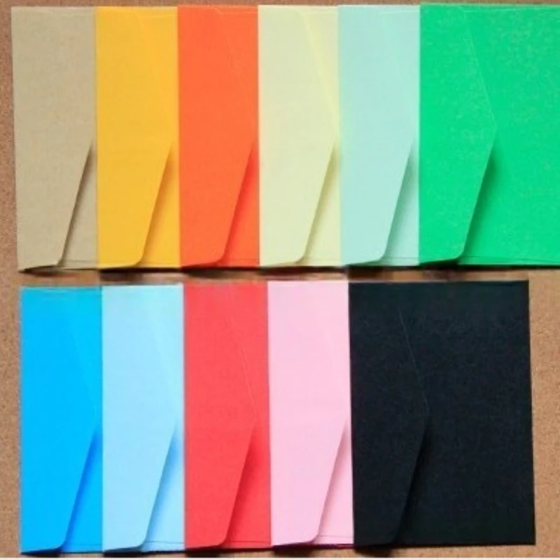 11.5x8 ซม.สีซองจดหมาย MINI สี Unprinted ซองจดหมายเปล่าเดี่ยวสีซองจดหมายการ์ด