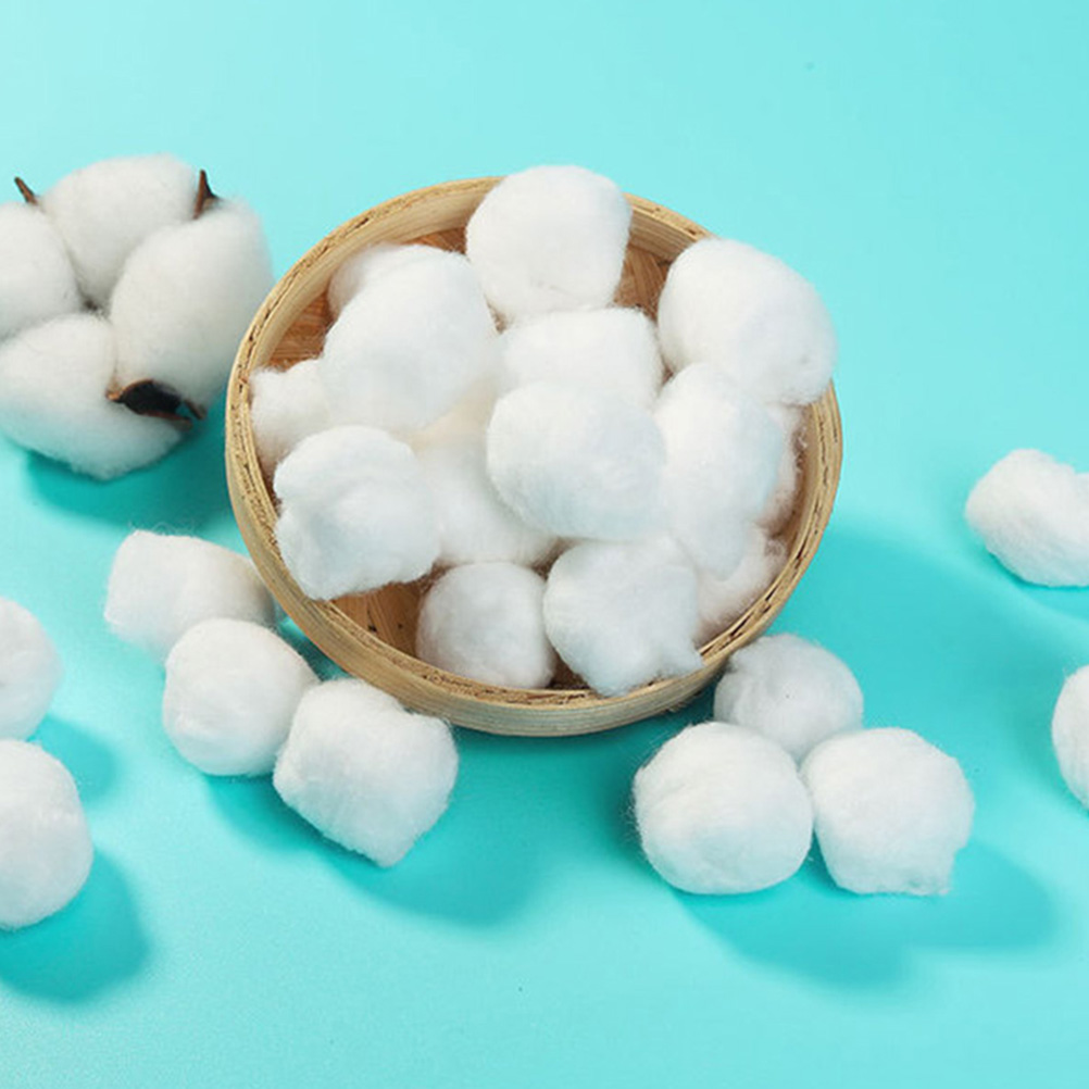 1000 Uds bolas de algodón absorbentes limpieza de tampón médico no estéril para desinfectar uso seguro esmalte de uñas en Gel herramienta de manicura