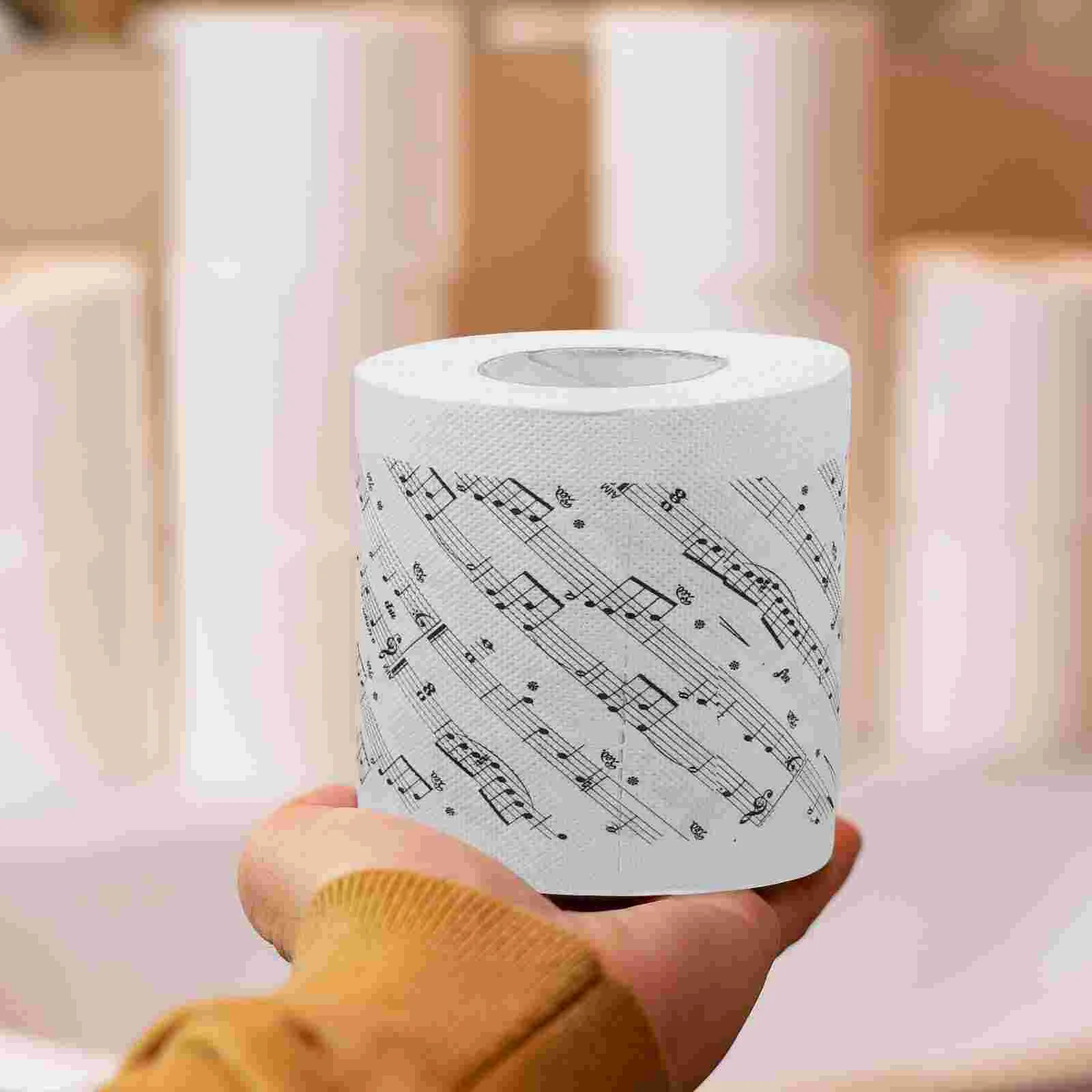  Musical Note Toilet Paper Tissue Printed Papers Table Napkins Notes Pattern Towel Roll