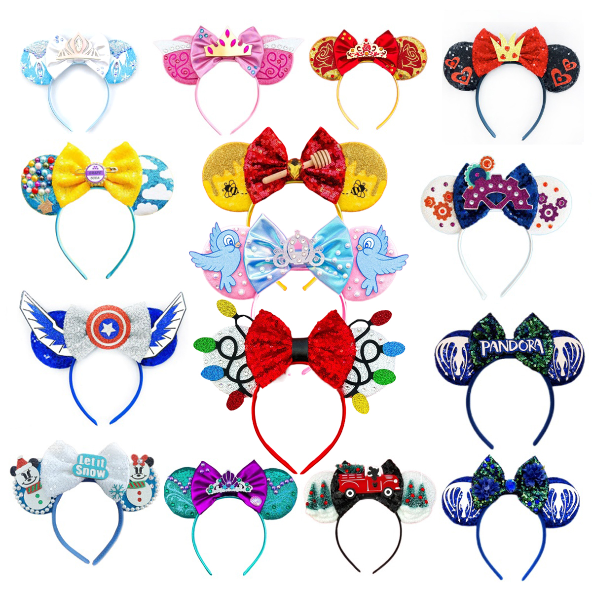 Mais recente festival festa mickey mouse orelhas bandana para crianças festival aranha morcego hairband crianças festa acessórios para o cabelo