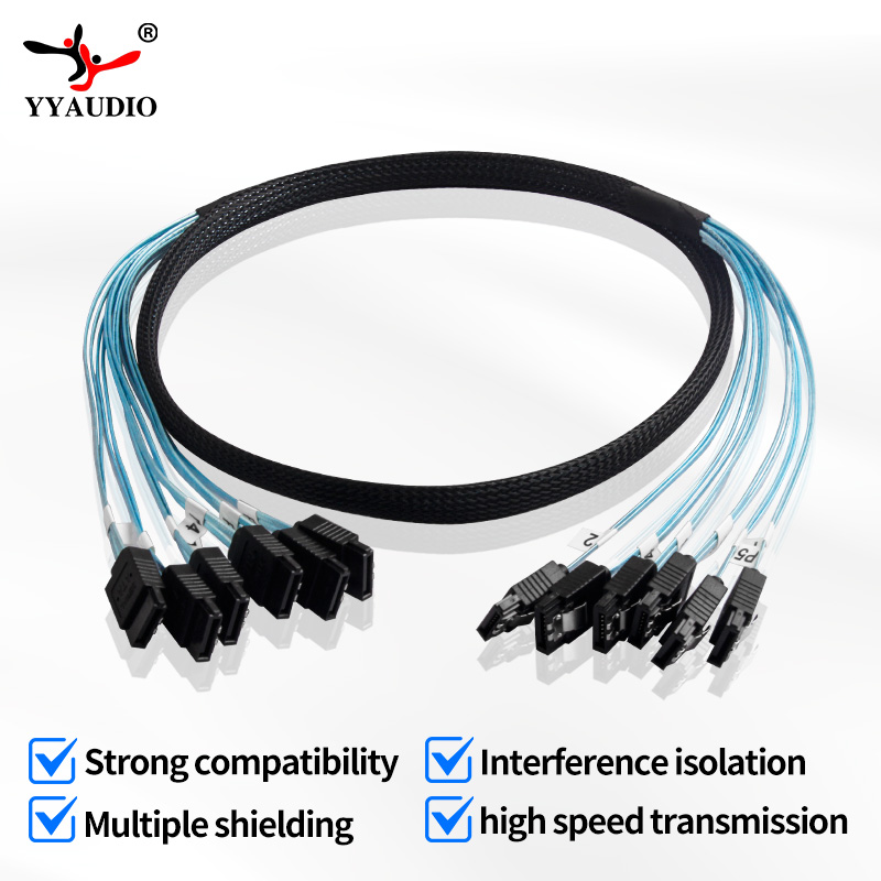 4/6 teile/satz Sata Zu Sata Kabel 6 Ports/Set Datum Kabel 7 Pin Sata Sas Kabel 6Gbps Sata zu Sata HDD Kabel Kabel Für Server Bergbau