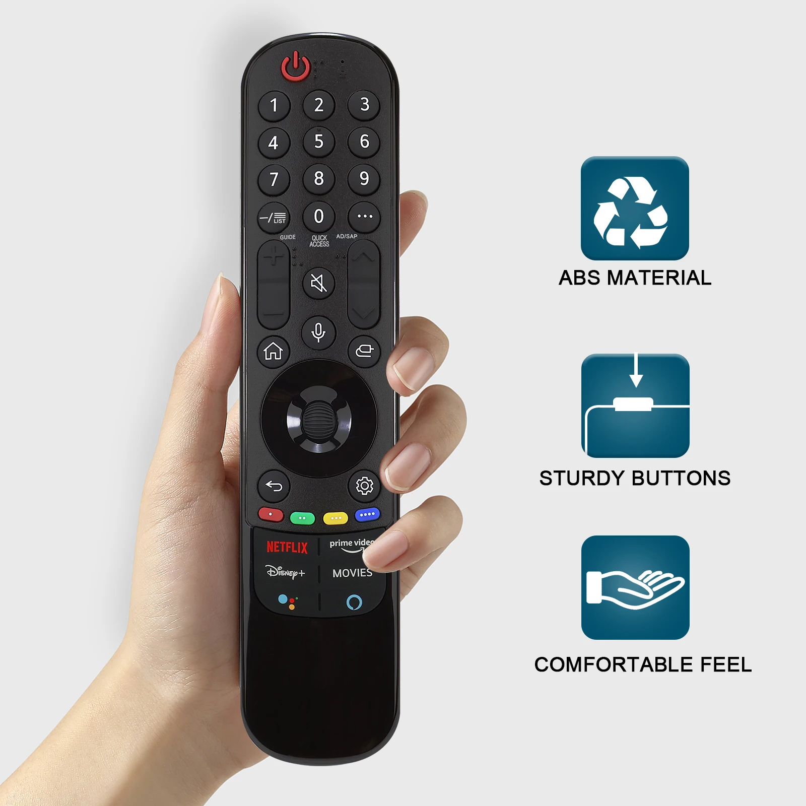 Control remoto universal Forlgsmart-Tv, control remoto mágico para Lg Uhd Oled Qned Nanocell Miniled 4K 8K Smart Tvs (sin voz Noprint)