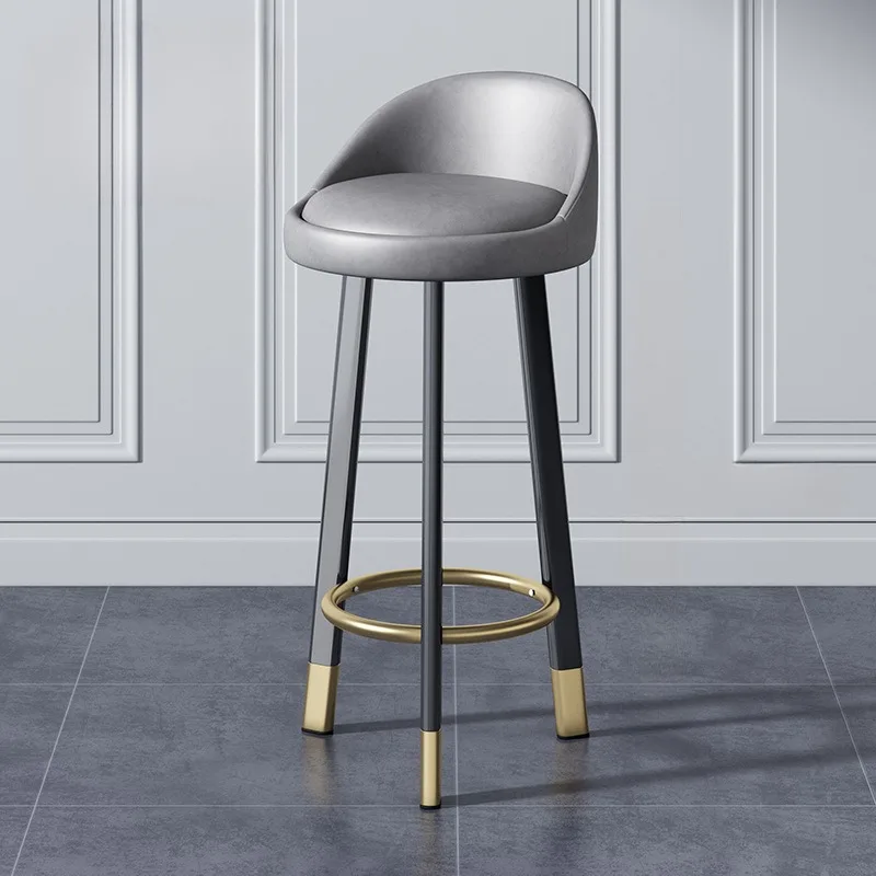 Bar Chair Light Luxury Rotating Bar Chair Checkout Page Backrest Lifting Chair Home Modern Simple High Stool Bar Stool