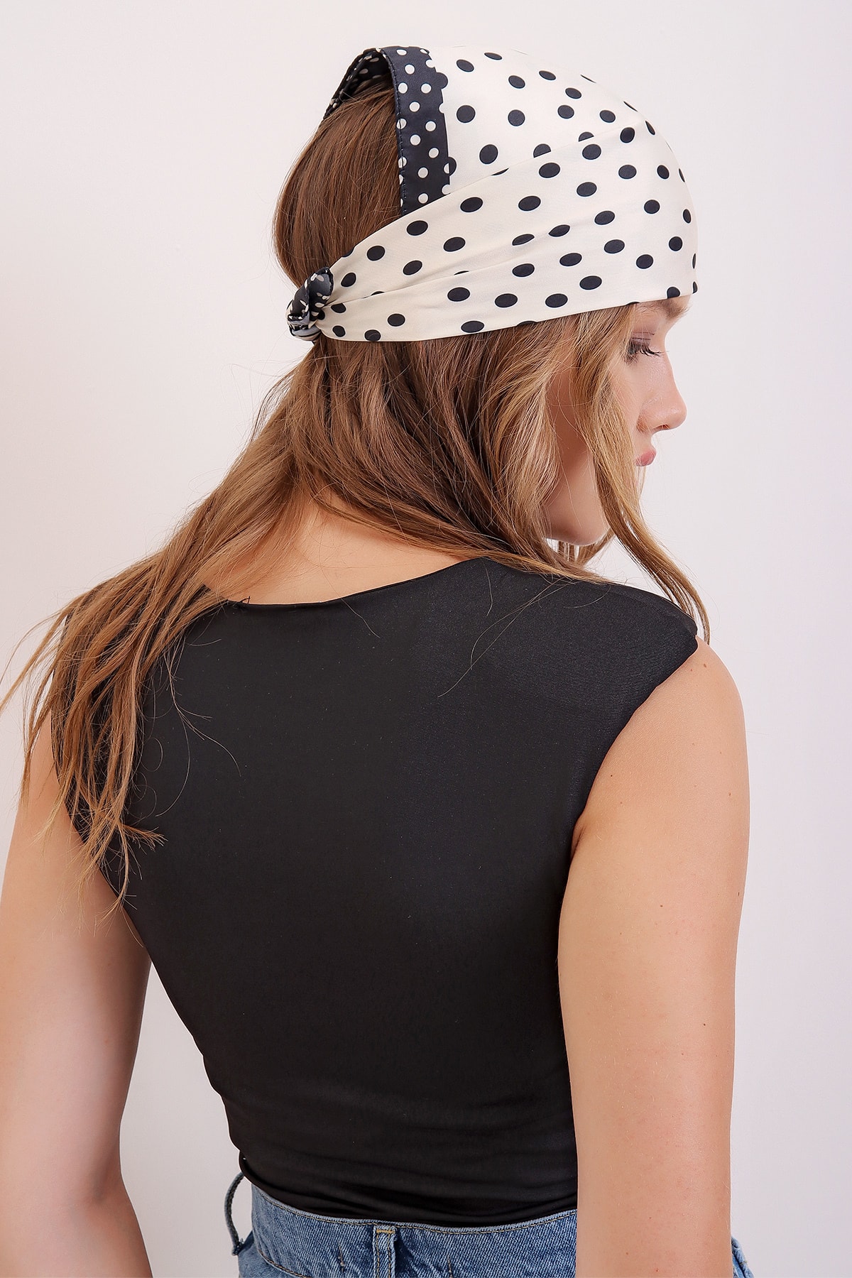 Wanita Hitam Persegi Kerah Bahu Bantalan Bahu Bawah Terkunci Kain Kapal Selam Bodysuit ALC-X7004