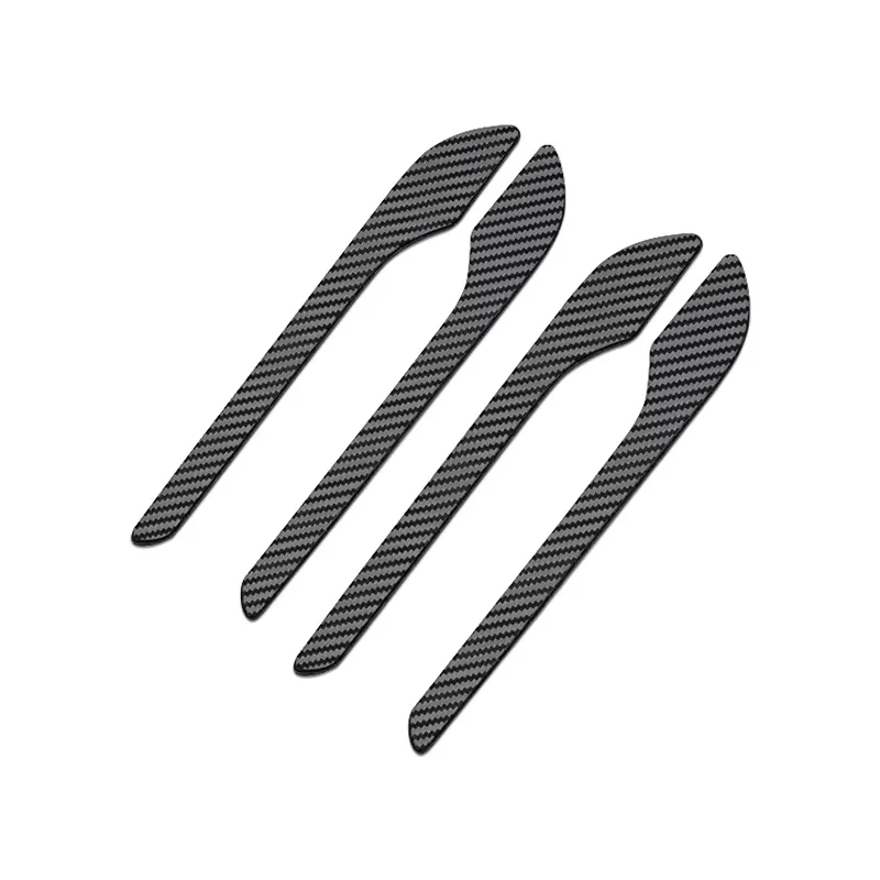 Para Tesla Model 3 Y fibra de carbono ABS estilo Premium accesorios duraderos model3 2024 cubierta de manija de puerta de coche pegatina protectora