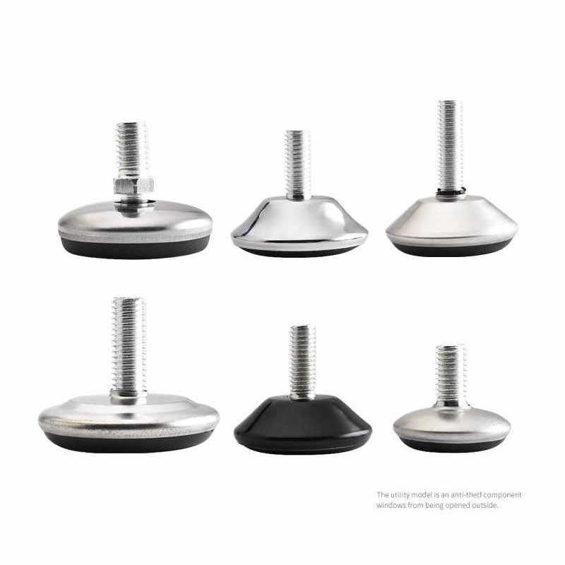 Möbelbeine, rutschfeste Basis, Tisch, Schrankbeinpolster, verstellbare Nivellierfüße, Nivellierer, M6, M8, M10, Schraube