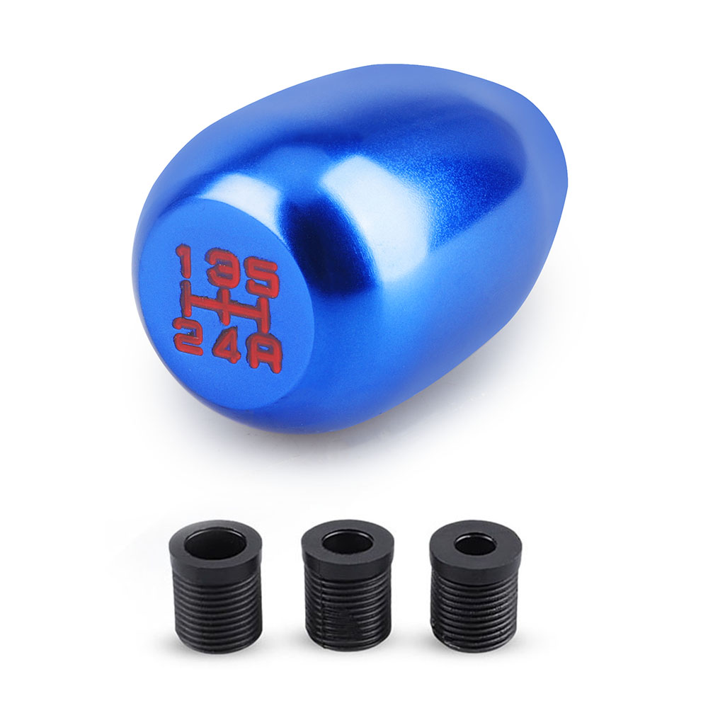 Universele Racing 5-speed auto-pookknop voor handgeschakelde versnellingspookknop van aluminiumlegering