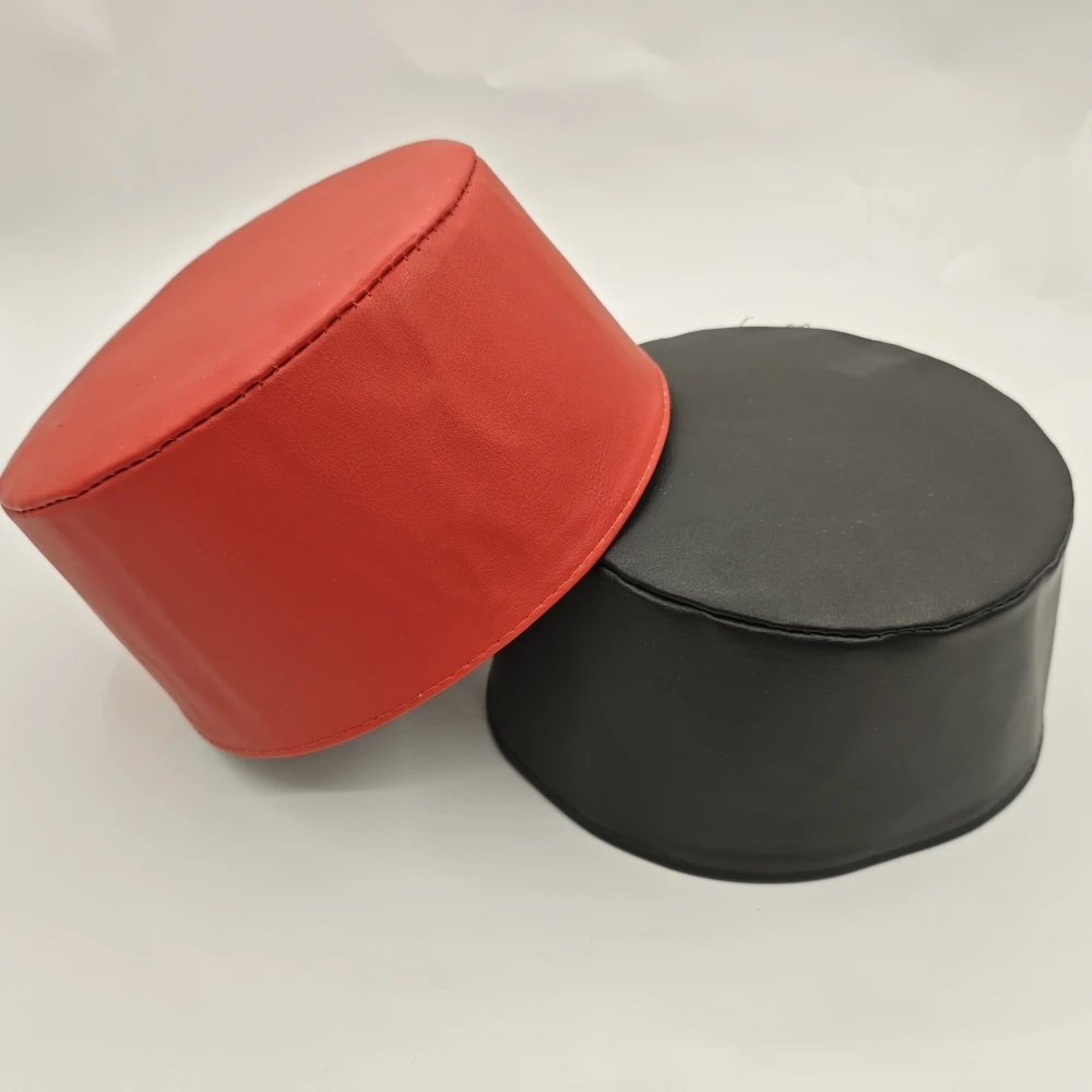 Frete grátis bonés muçulmanos para roupas masculinas chapéu de oração pu kufi kippah crânio produtos fiscais islâmicos arábia saudita topi judaico 0307