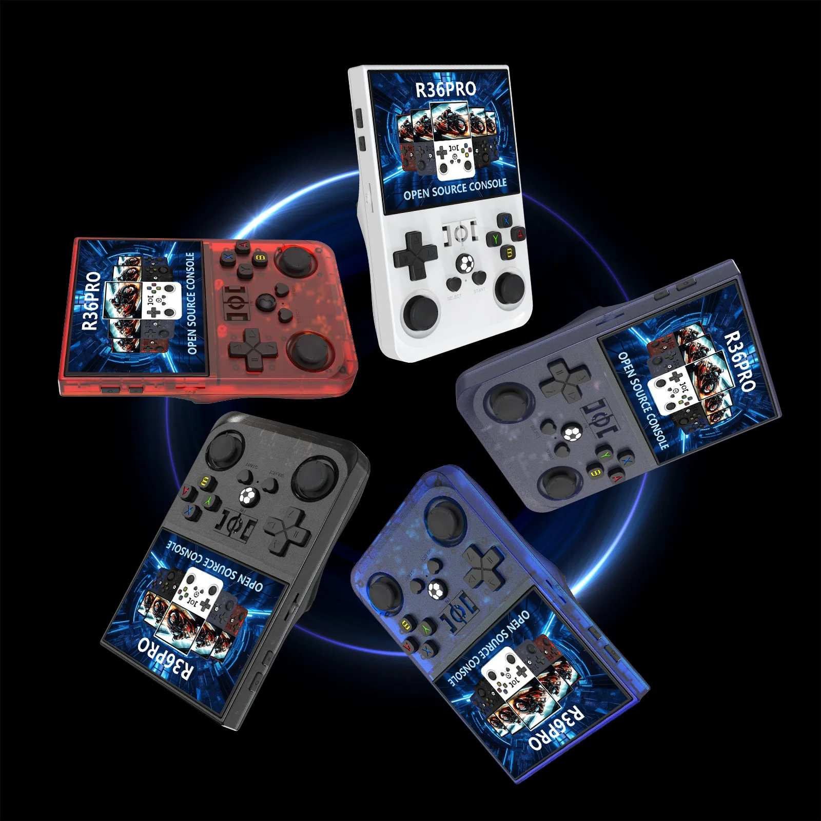 Consola de juegos R36S Pro Retro 128gb Consola R36sPor tatil K36 Konsole Consolle Jeux GamBoy Max Videojuego portátil