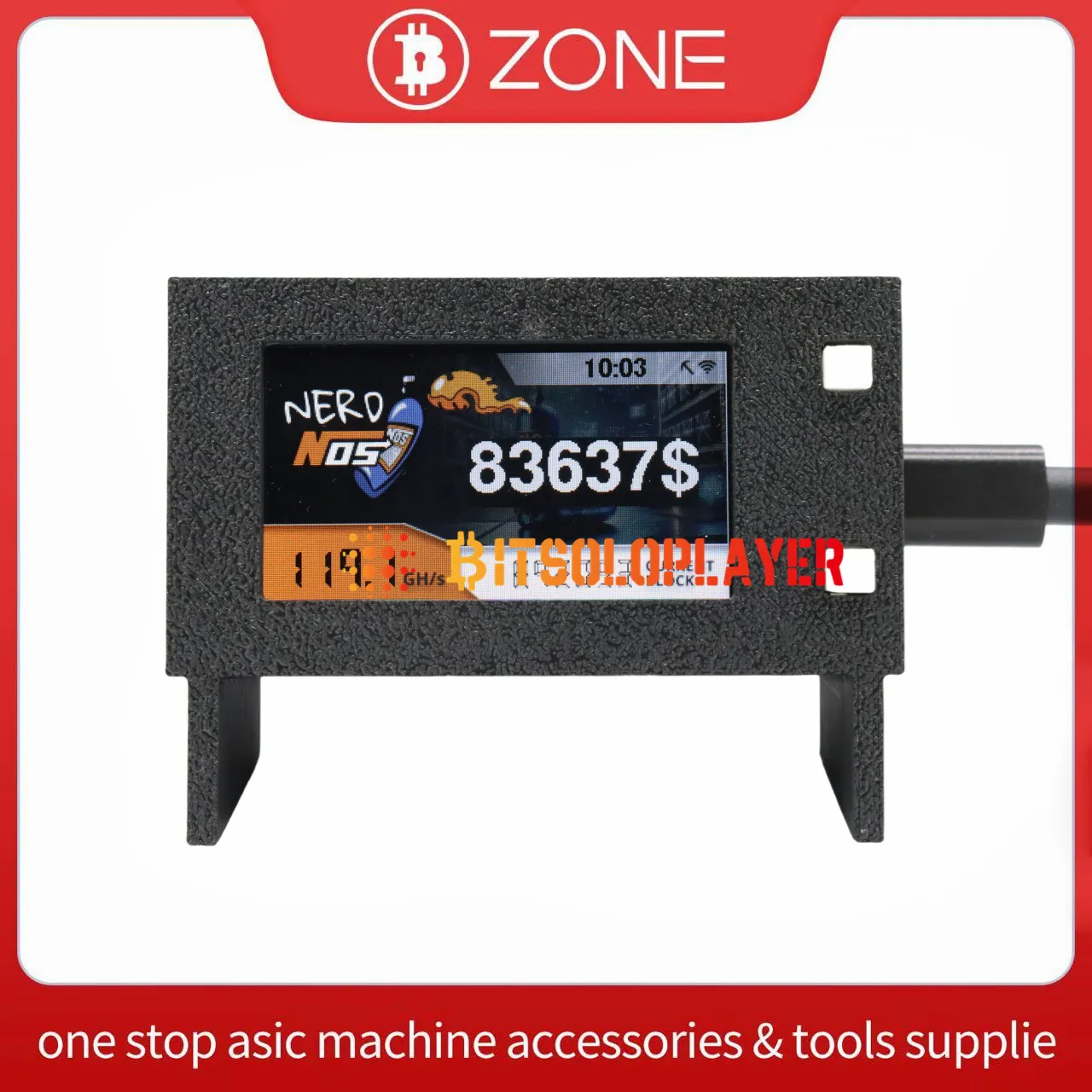 2025 Modelo mais recente Nerdnos Nerdminer 80 ~ 120gh/s Ultra-Eficiente 8W Eco-Friendly Bitcoin Mineração Asic Miner