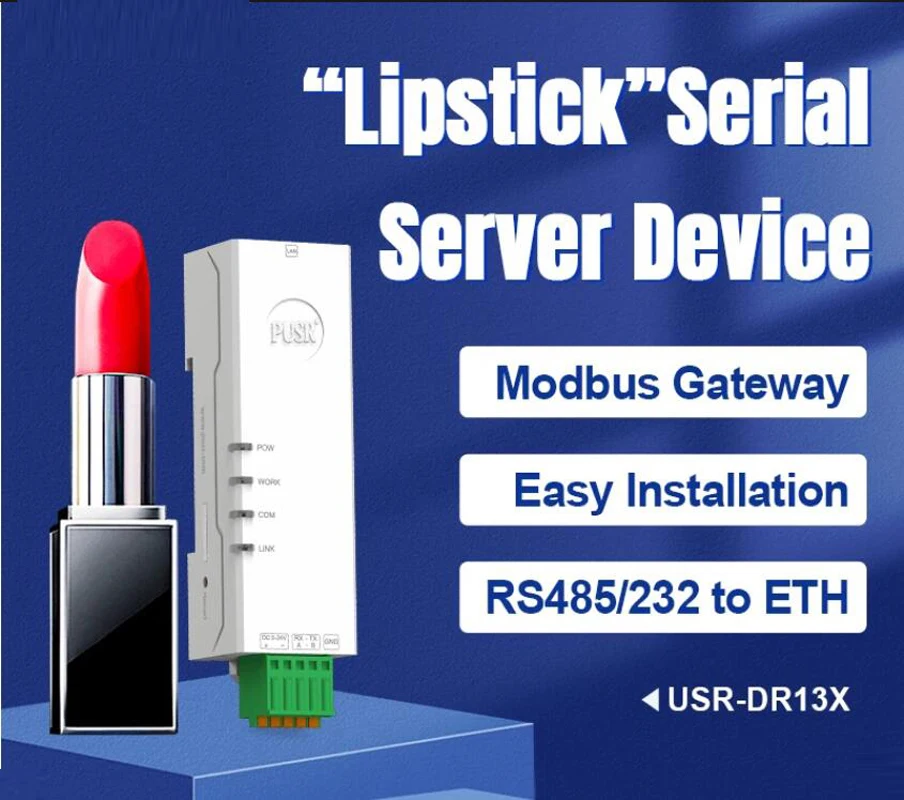 PUSR DIN-rail serieel RS232 naar Ethernet Modbus Gateway Modbus RTU naar TCP seriële apparaatserver USR-DR132
