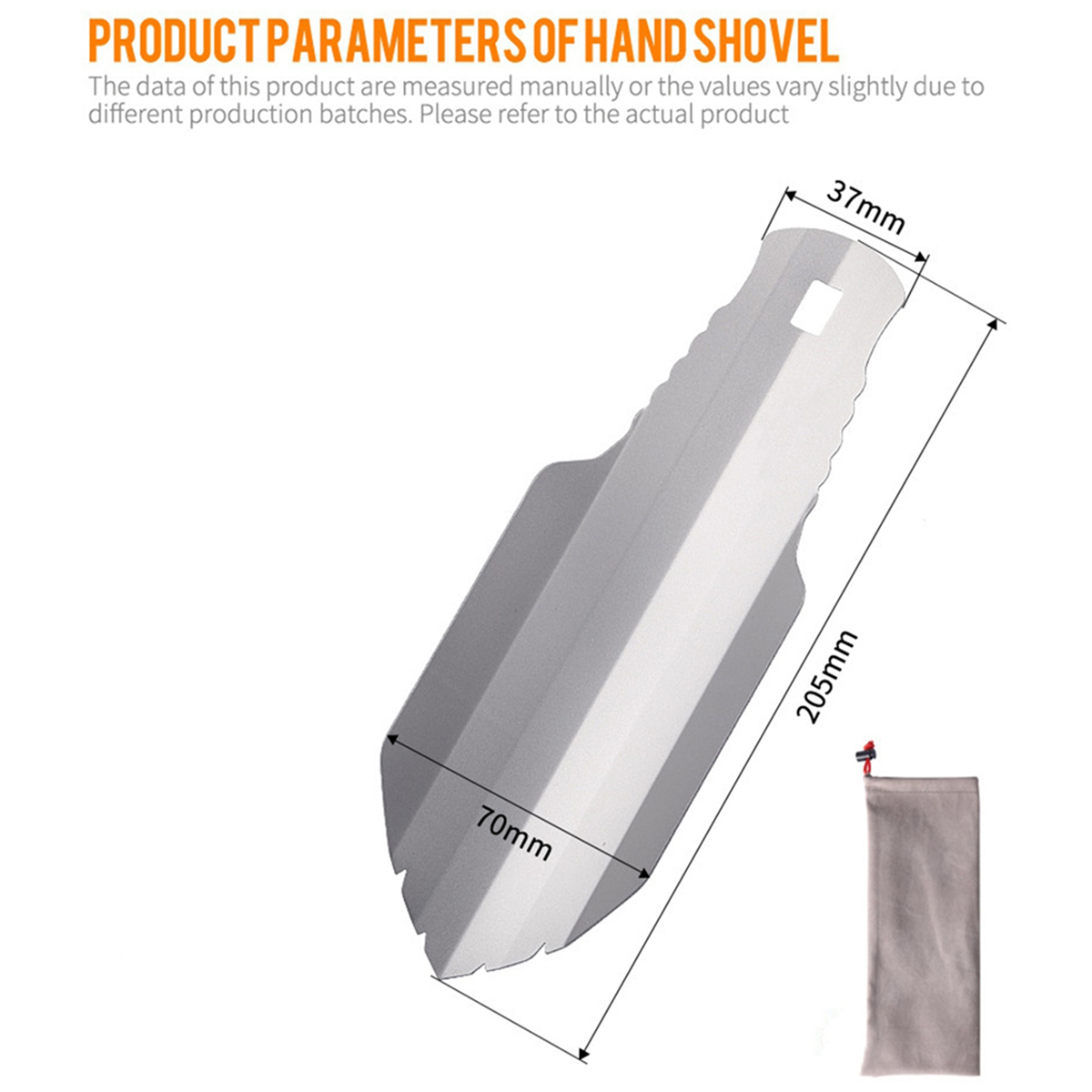 BAAU 2X Pure Titanium Ultralight Potty Trowel Outdoor Compact Poop Shovel/Trowel Multi Tool for Hiking Camping and Survival