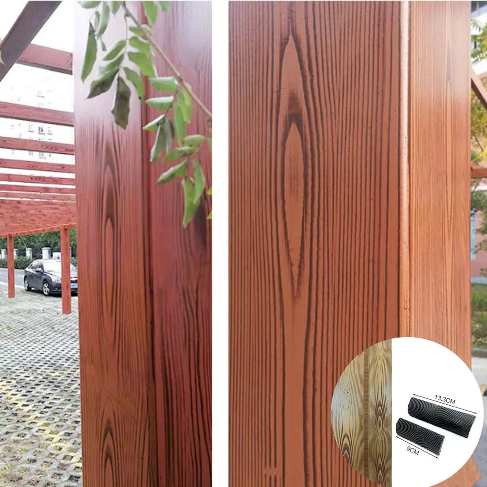 6-8 ชิ้น/เซ็ตลูกกลิ้งยางแปรงจิตรกรรมเครื่องมือ DIY เลียนแบบไม้ Graining Texture Roller Wall ภาพวาดเครื่องมือสําหรับตกแต่งบ้าน