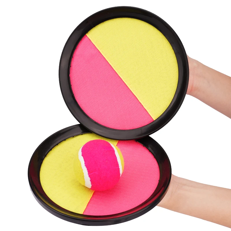 1 ชุดเด็ก Sucker Sticky Ball ของเล่นกีฬากลางแจ้งจับเกมบอลชุดโยนและจับเด็ก Interactive ของเล่นกลางแจ้ง