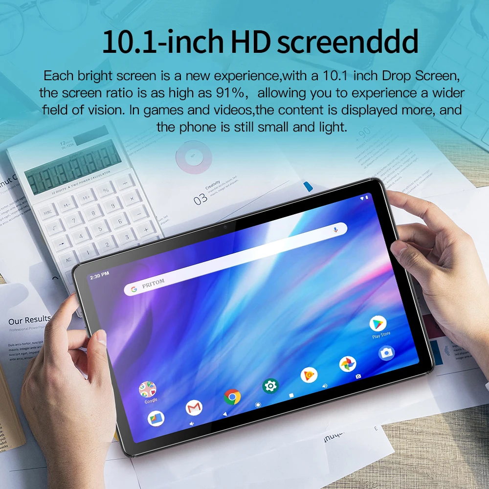 BDF-Y7 Pad New 10.1 Inch 5G Android Tablets Octa Core 8GB RAM 256GB ROM 4G LTE 5G WiFi Tablet Pc Double SIM Dual Cameras 8000mAh