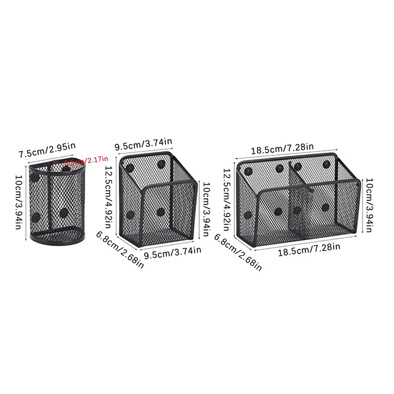 Magnets tift halter Briefpapier Lagerung Mesh Korb Desktop-Stift Make-up Pinsel Behälter Küche Kühlschrank Veranstalter