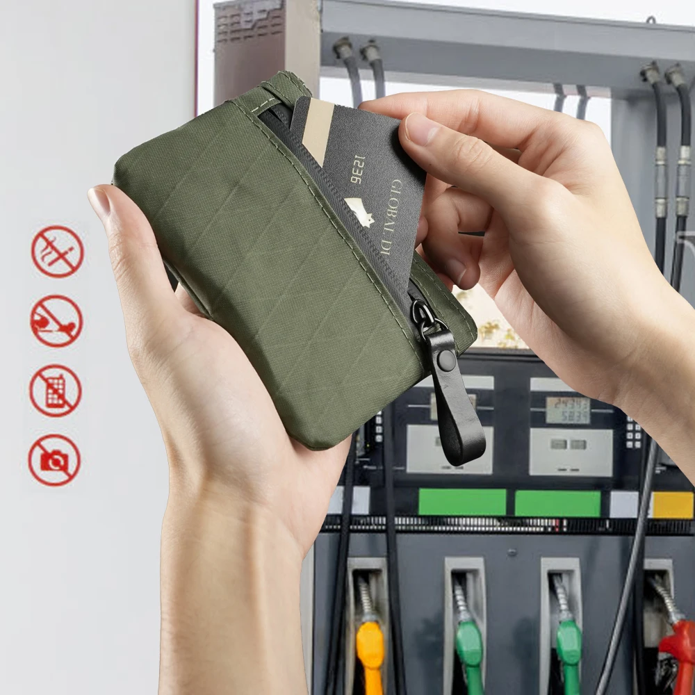 X-Pac Zip Pouch RFID-Blocking Cash and Card Wallet - Made With Carbon Neutral Weatherproof Fabrics, YKK Zipper, Black