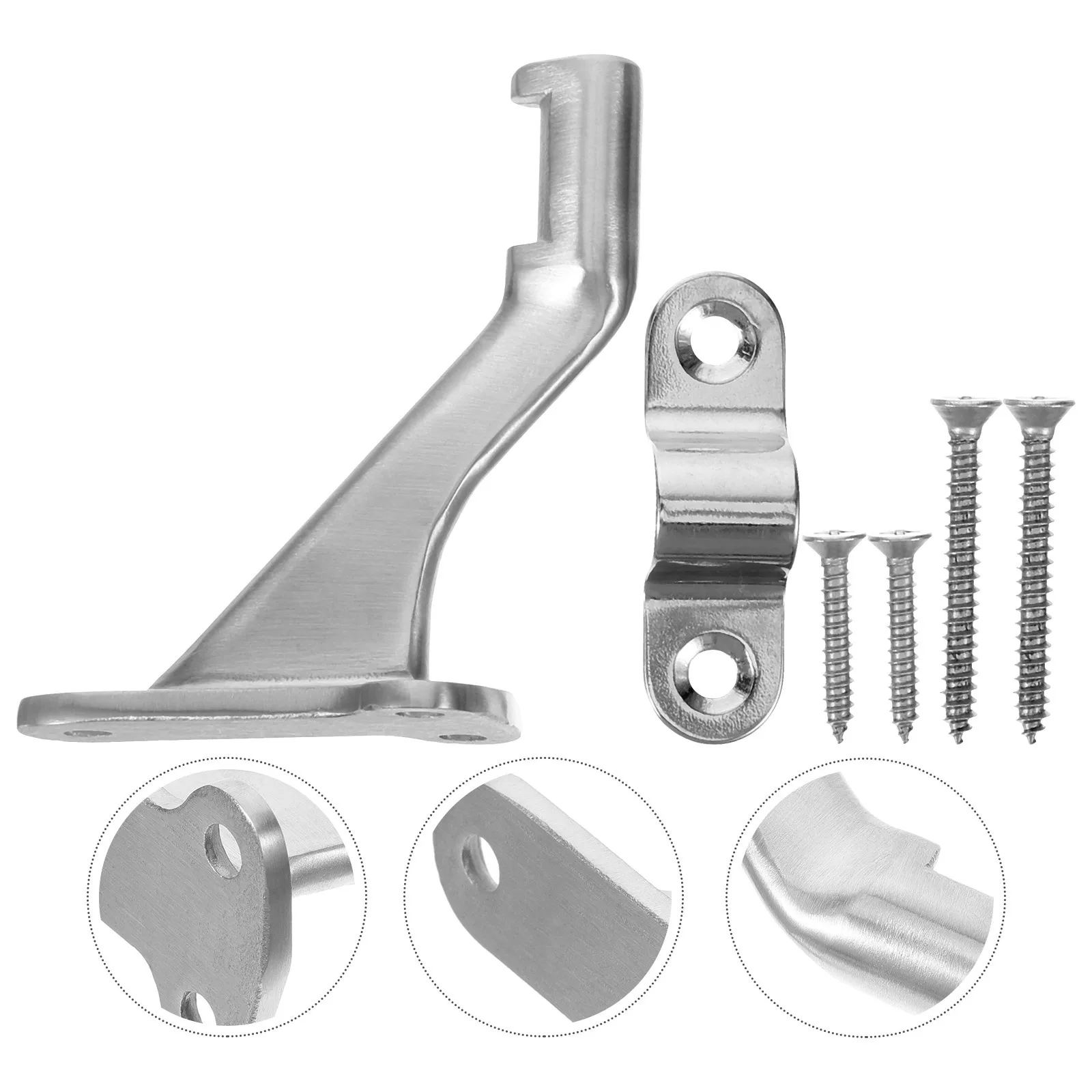 1Set Handrail Brackets for Stairs Wear Resistant Versatile Practical Accessory Safety Stair Rail Brackets Stair Railing Bracket