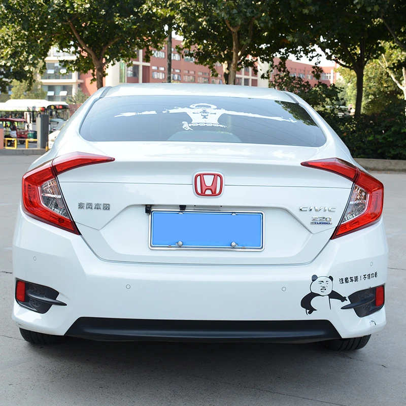 ABS รถกระจังหน้า Trunk สัญลักษณ์ด้านหลังป้ายโลโก้สําหรับ Honda Civic 2006-2015 8th 9th 9.5th Generation Civic อุปกรณ์เสริม