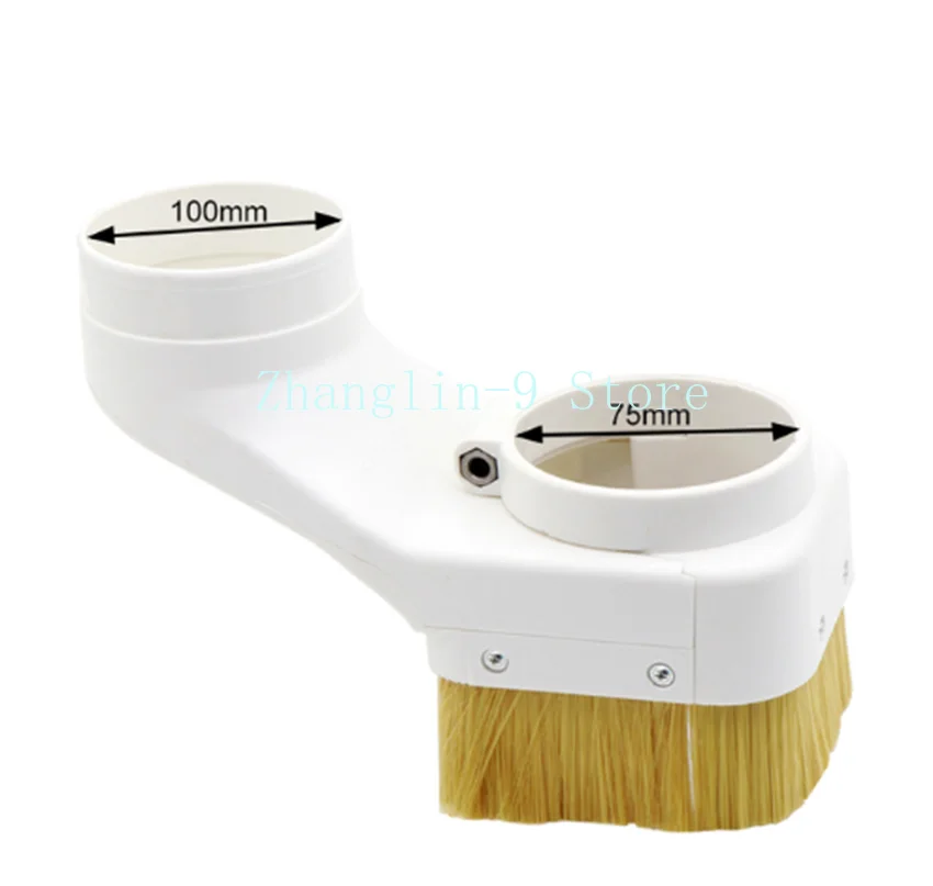 CNC แกนฝุ่นรองเท้า 70/75/80/85/90/100 มม.ฝุ่น BOOT CLEANER สําหรับแกนมอเตอร์ Router เครื่องฝาครอบวัสดุไนลอน