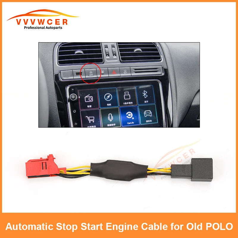 Cho VW Golf 7 7.5 Passat B8 Tự Động Dừng Lại Bắt Đầu Hệ Thống Động Cơ Tắt Điều Khiển Bắt Đầu Dừng Canceler Cáp Dành Cho POLO atlas ARTEON