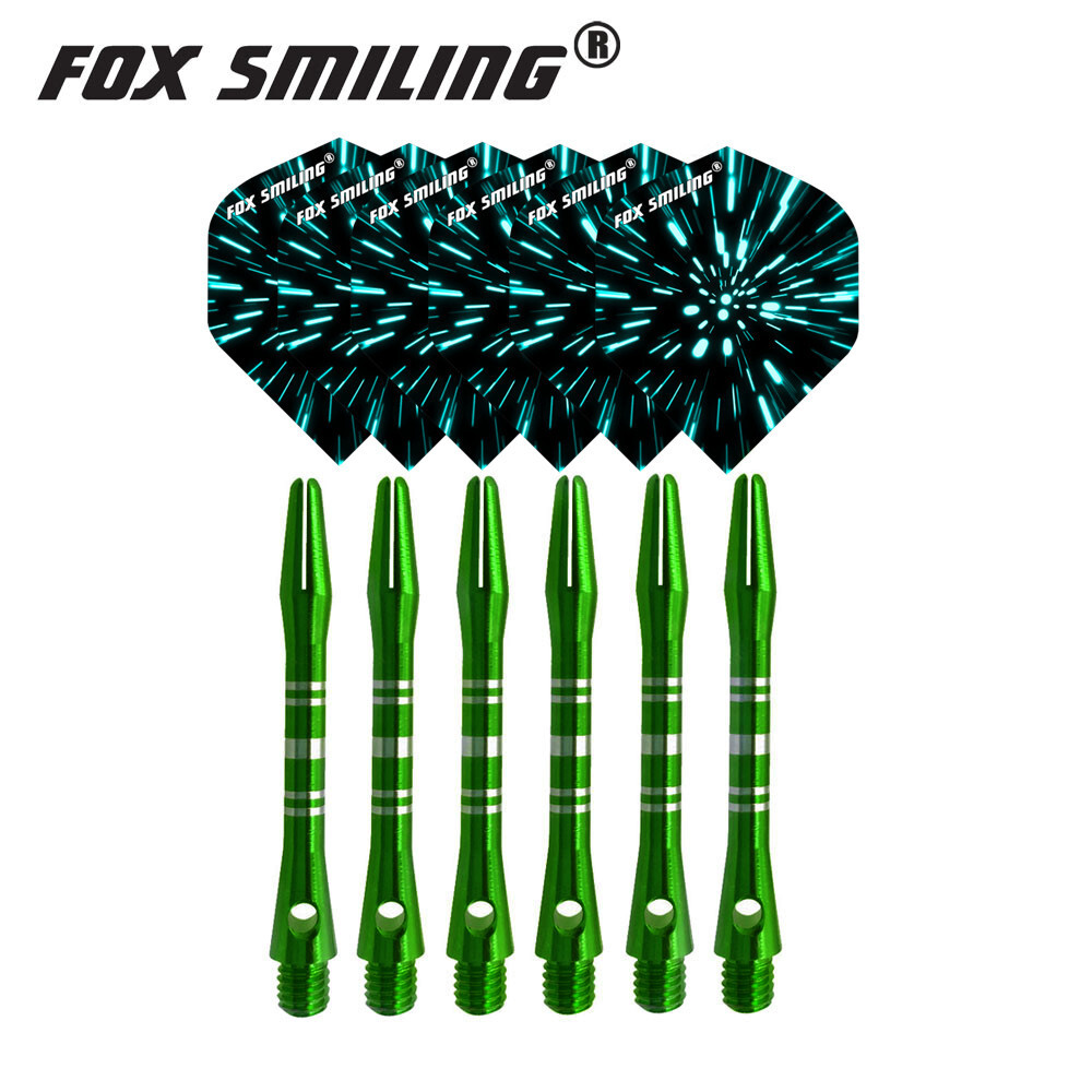 FOX SMILING 41 мм алюминиевые валы для дартса и красивый узор дартс полеты аксессуары для дротиков для профессиональных дартс