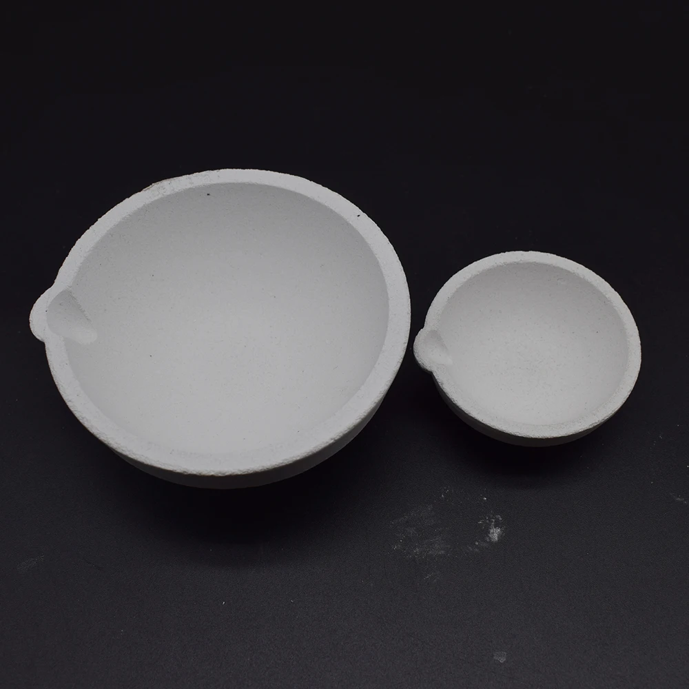 1PCS High Temperature Quartz Bowl Melting Crucible for Gold & Silver Platinum Refining High Quality 100g-10000g