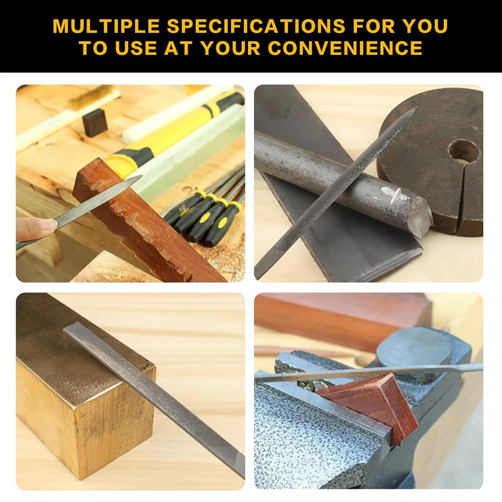 Mini Metal Needle File Set 5/10pcs Small Hand Files Set for Detail Precise Work Hardened Alloy Strength Steel File Tools